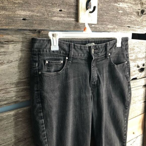 RIDERS by Lee Size 16 Petite Black/Grey Bootcut Jeans - Picture 2 of 5